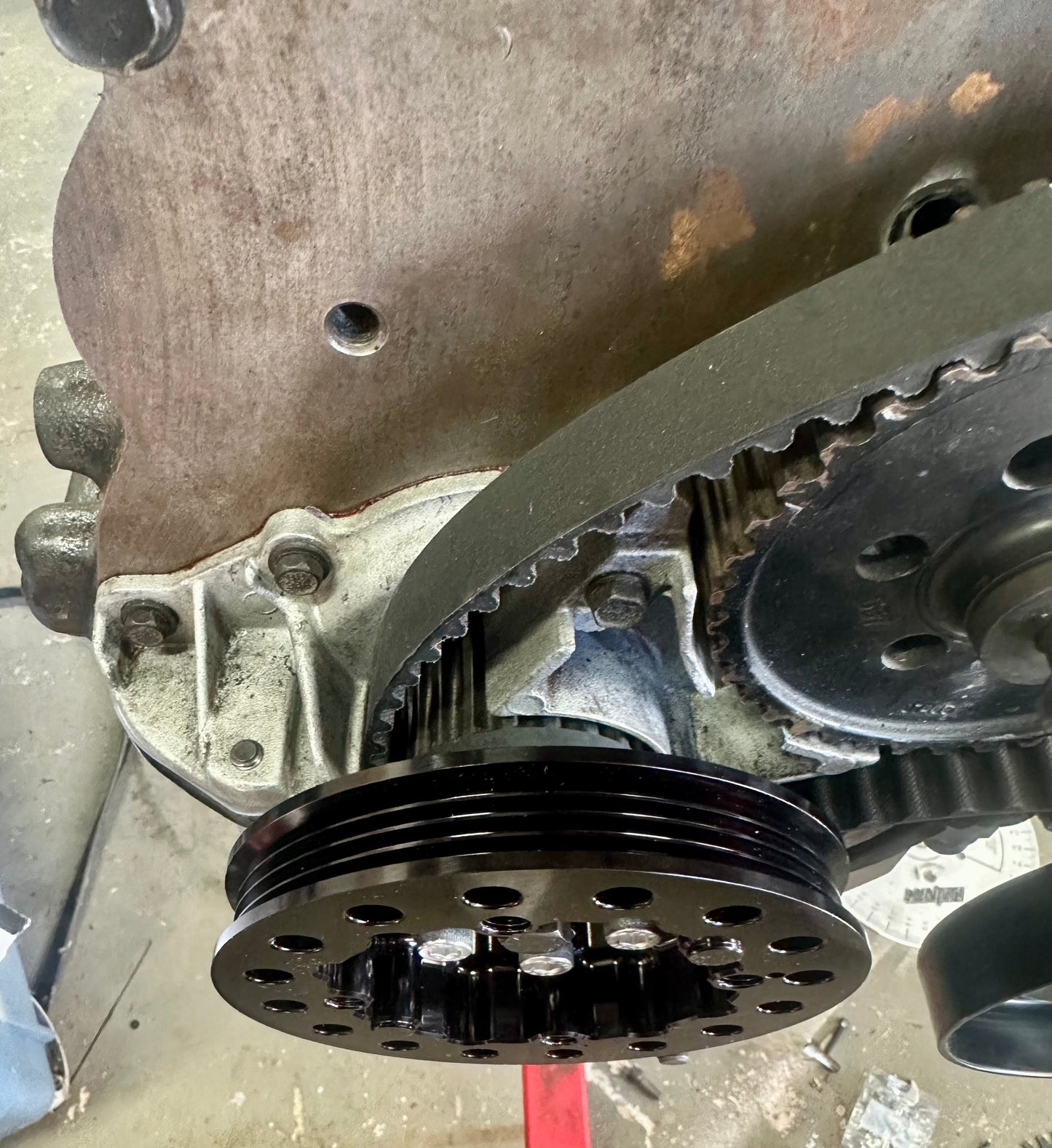 Lightweight Aluminum Underdrive Crank Pulley for Turbo Dodge 2.2/2.5 Engines