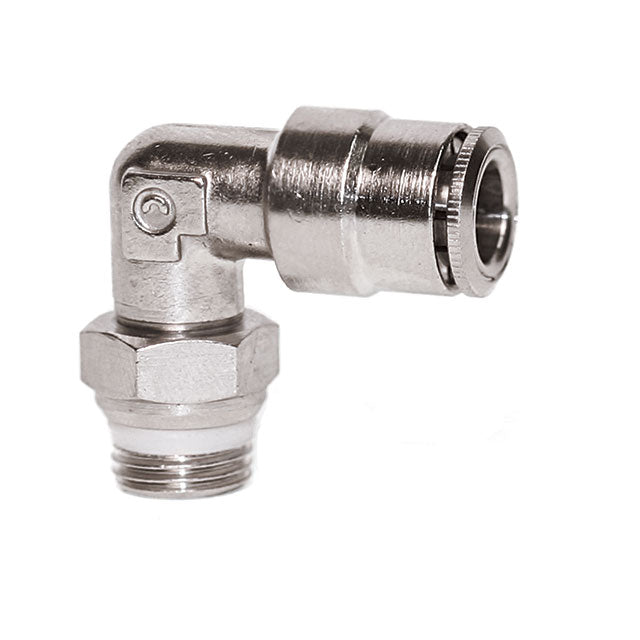 Push-To-Connect 90° 1/8" NPT to 1/4" Tubing