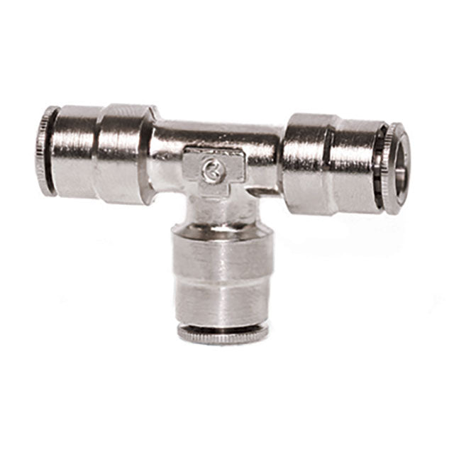 Push-To-Connect Union Tee, 1/4" Tubing